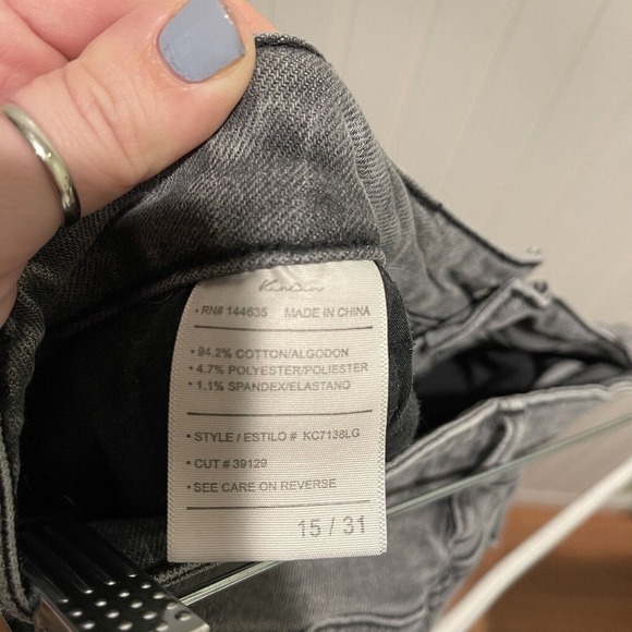 KanCan Grey Rainn Ultra High Rise Flare Jeans Button Fly Size 31 - Picture 8 of 8